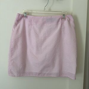 Pink/white Gingham Womens Skirt Minkpink
